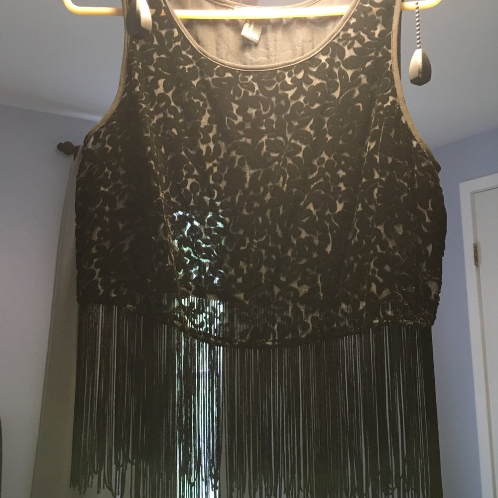 Forever 21 Fringe Crop Top